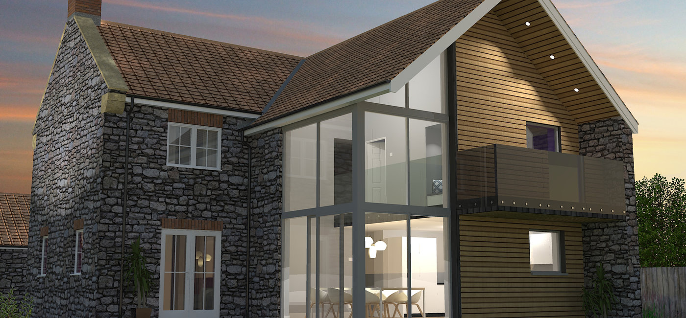 Somerset cottage two storey extension